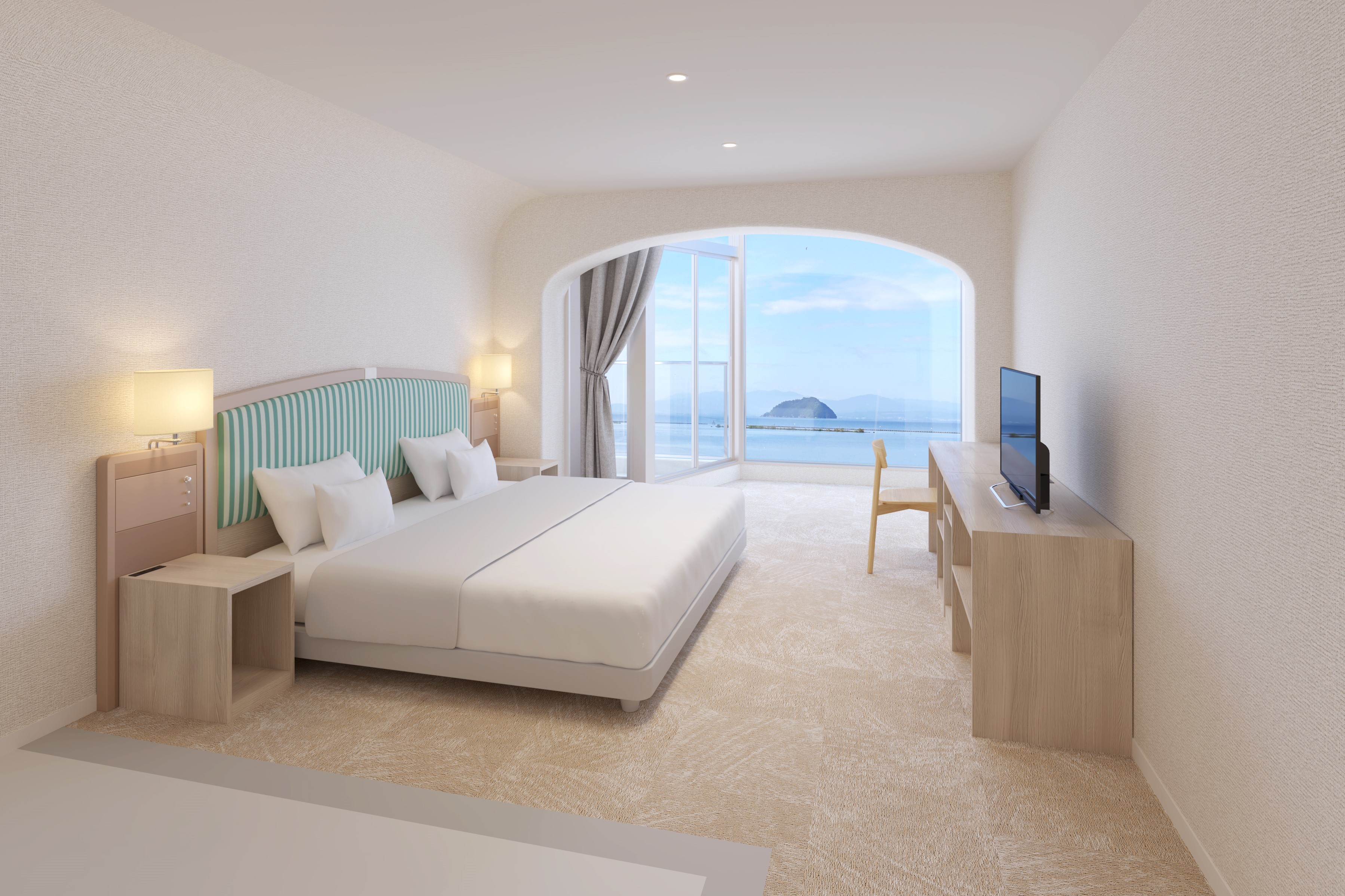 一部客室とプールサイドを改装【日南海岸 南郷プリンスホテル】